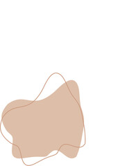 Liquid and fluid shape abstract