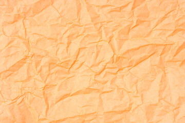 しわくちゃな色紙　ペールオレンジ　テクスチャ
