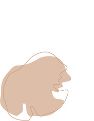 Liquid and fluid shape abstract