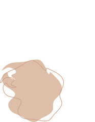 Liquid and fluid shape abstract