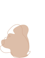 Liquid and fluid shape abstract