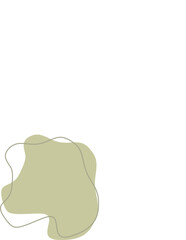 Liquid and fluid shape Green color