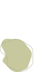 Liquid and fluid shape Green color