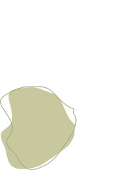 Liquid and fluid shape Green color