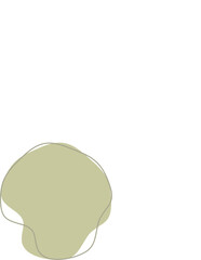 Liquid and fluid shape Green color