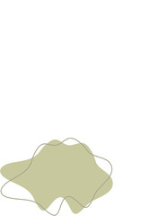 Liquid and fluid shape Green color