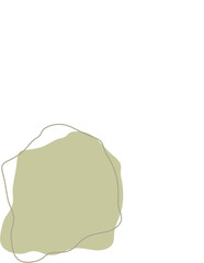 Liquid and fluid shape Green color