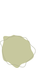 Liquid and fluid shape Green color