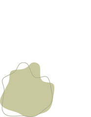 Liquid and fluid shape Green color