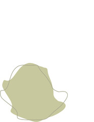 Liquid and fluid shape Green color