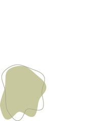 Liquid and fluid shape Green color