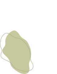 Liquid and fluid shape Green color