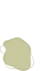 Liquid and fluid shape Green color