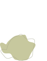 Naklejka premium Liquid and fluid shape Green color