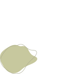 Liquid and fluid shape Green color