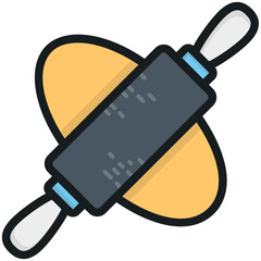 Dough Roller Vector Icon