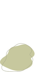 Liquid and fluid shape Green color