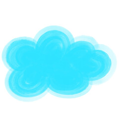 cloud computing concept, A cloud on a transparent background, a cloud PNG, a colored texture cloud	