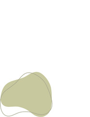 Liquid and fluid shape Green color