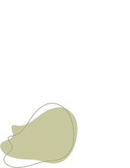 Liquid and fluid shape Green color