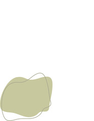 Liquid and fluid shape Green color