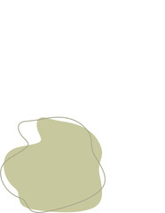 Liquid and fluid shape Green color