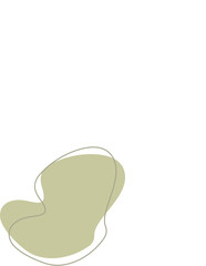 Liquid and fluid shape Green color