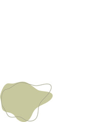 Liquid and fluid shape Green color