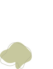 Liquid and fluid shape Green color