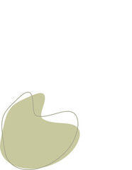 Liquid and fluid shape Green color