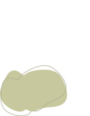 Liquid and fluid shape Green color