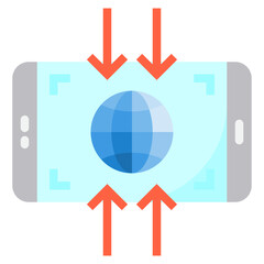 Smartphone flat style icon