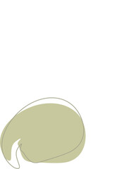Liquid and fluid shape Green color