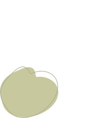 Liquid and fluid shape Green color