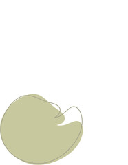 Liquid and fluid shape Green color