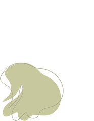 Liquid and fluid shape Green color