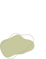 Liquid and fluid shape Green color