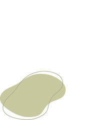 Fototapeta premium Liquid and fluid shape Green color