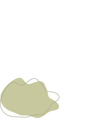 Liquid and fluid shape Green color