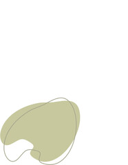 Liquid and fluid shape Green color