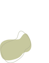 Liquid and fluid shape Green color