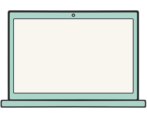Pastel Computer Laptop Frame Mockup