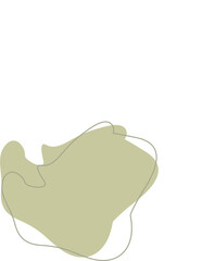 Liquid and fluid shape Green color