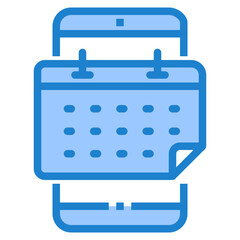 Smartphone blue style icon