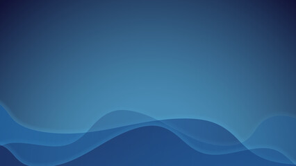 Abstract blue background with curve wave line