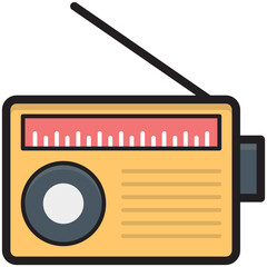 Radio Vector Icon