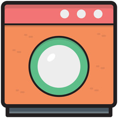 Washing Machine Vector Icon