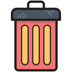 Dustbin Vector Icon