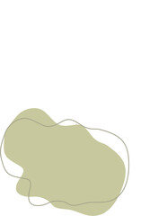 Liquid and fluid shape Green color