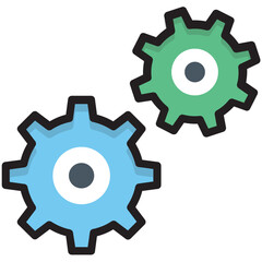 Cogs Vector Icon